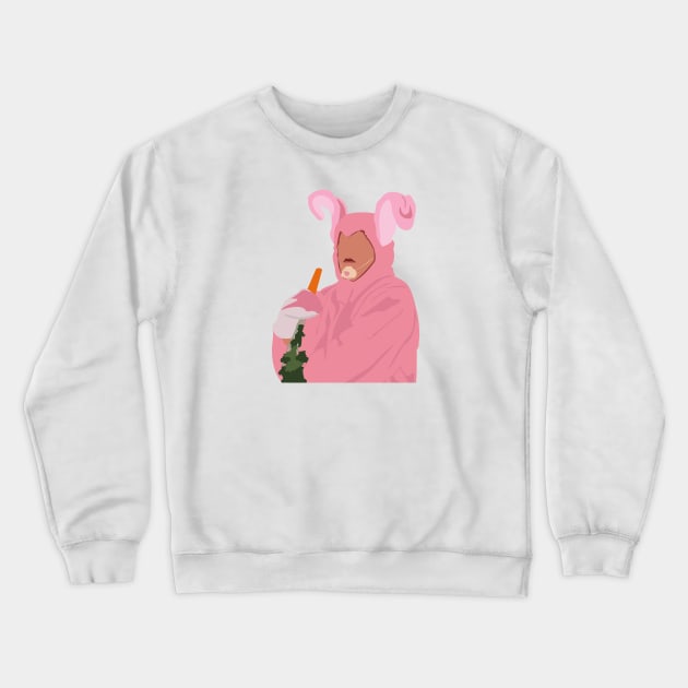 Chandler Pink Bunny Costume Crewneck Sweatshirt by ShayliKipnis